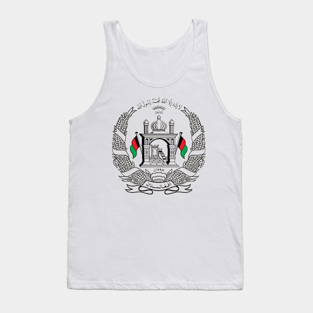 National Emblem of Afghanistan Tank Top by Flags of the World